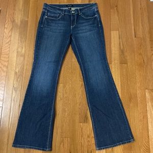 White House black market flare leg jeans size 10 regular flare blue jeans